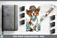 GorgeousWestern Cowboy Dogs Pen Wrap design.
