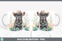 GorgeousWestern Cowboy Dogs Mug Wrap design.