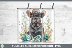 GorgeousWestern Cowboy Dogs Tumbler design.