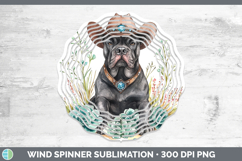 GorgeousWestern Cowboy Dogs Wind Spinner design.