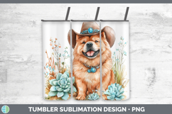 GorgeousWestern Cowboy Dogs Tumbler design.