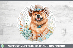 GorgeousWestern Cowboy Dogs Wind Spinner design.
