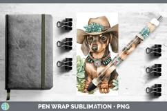GorgeousWestern Cowboy Dogs Pen Wrap design.