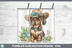 GorgeousWestern Cowboy Dogs Tumbler design.