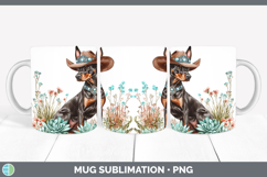 GorgeousWestern Cowboy Dogs Mug Wrap design.