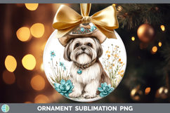 GorgeousWestern Cowboy Dogs Ornament design.