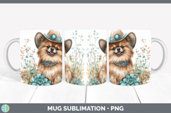 GorgeousWestern Cowboy Dogs Mug Wrap design.