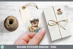 GorgeousWestern Cowboy Dogs Stickers design.