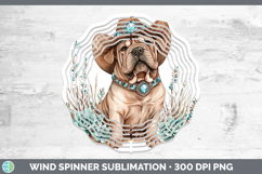 GorgeousWestern Cowboy Dogs Wind Spinner design.