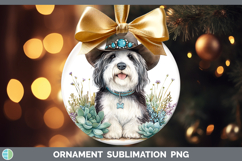 GorgeousWestern Cowboy Dogs Ornament design.