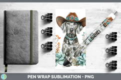 GorgeousWestern Cowboy Dogs Pen Wrap design.