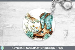 GorgeousWestern Cowboy Keychain design.