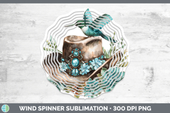 GorgeousWestern Cowboy Wind Spinner design.