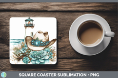 GorgeousWestern Cowboy Square Coaster design.