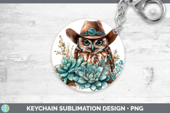 GorgeousWestern Cowboy Keychain design.