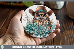 GorgeousWestern Cowboy Round Coaster design.