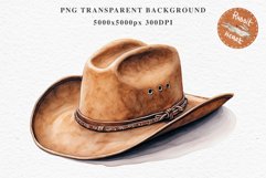 Western Cowboy Stetson Hat Wild West Vintage Clipart Decor Art Image Watercolor Transparent Print illustration sublimation creepy printable digital watercolor Western Cowboy Stetson Hat, Wild West clipart, vintage american decoration art image
