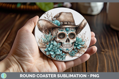GorgeousWestern Cowboy Round Coaster design.