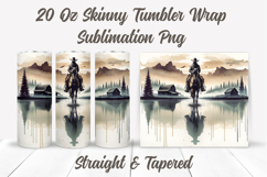 Cowboy Tumbler Wrap, Country Tumbler, Western Tumbler PNG Product Image 2