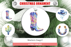 Western Cowgirl Ornament Product Image 1