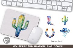 Western Cowgirl Mouse Pad Product Image 1