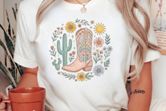 Western Cowgirl Boot Shirt PNG Product Image 3