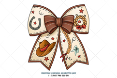 western cowgirl bow, coquette bow clipart, rodeo theme bow, cowgirl design art, digital bow design, rustic western bow, country bow art, western design clipart, coquette bow art, cowgirl sublimation design