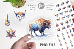 Western Cowgirl Sticker Product Image 1