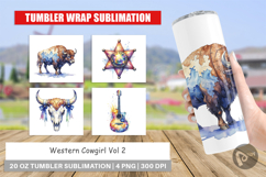 Western Cowgirl Tumbler Product Image 1