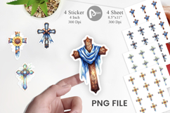Western Cross Sticker Product Image 1