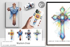 Western Cross Digital Paper Product Image 1