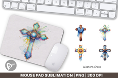 Western Cross Mouse Pad Product Image 1