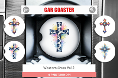 Western Cross Car Coaster Product Image 1