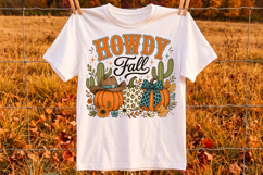 Western Fall PNG,Howdy Pumpkin Fall Png Product Image 2