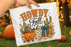 Western Fall PNG,Howdy Pumpkin Fall Png Product Image 3