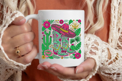 Western Floral Cowboy Boot PNG Product Image 2