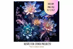 Western Flower 3d Tumbler Wrap | 3d Sublimation Tumbler Wrap