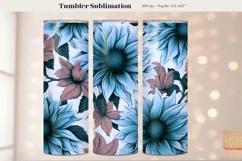 Western Flower Tumbler Wrap  Flower Tumbler Sublimation