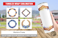 Western Frame Tumbler Product Image 1
