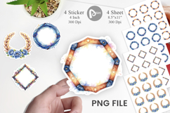 Western Frame Sticker Product Image 1