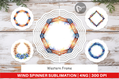Western Frame Wind Spinner Product Image 1