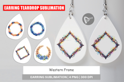 Western Frame Earring Product Image 1