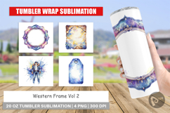 Western Frame Tumbler Product Image 1