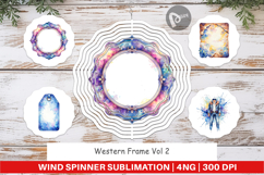 Western Frame Wind Spinner Product Image 1