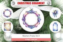 Western Frame Ornament Product Image 1