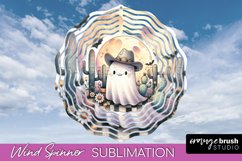 Western Halloween Wind Spinner - Ghost Wind Spinner PNG Product Image 1