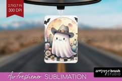 Ghost Air Freshener PNG - Western Halloween PNG Sublimation Product Image 1