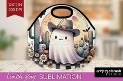 Ghost Lunch Bag - Western Halloween Lunch Bug PNG Product Image 1