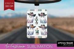 Ghost Air Freshener PNG - Western Halloween PNG Sublimation Product Image 1