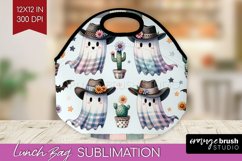Ghost Lunch Bag - Western Halloween Lunch Bug PNG Product Image 1